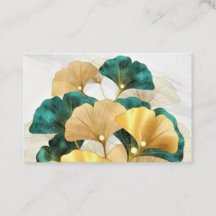 Gold ginkgo leaves