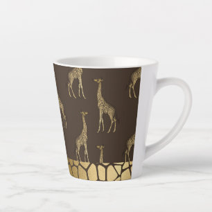 Gold Giraffe Elegant Chic Stylish Small Latte Mug