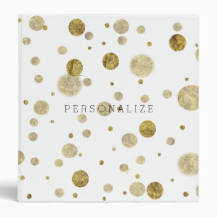 Gold Glam Bokeh Binder