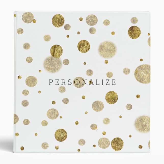 Gold Glam Bokeh Binder (Front)