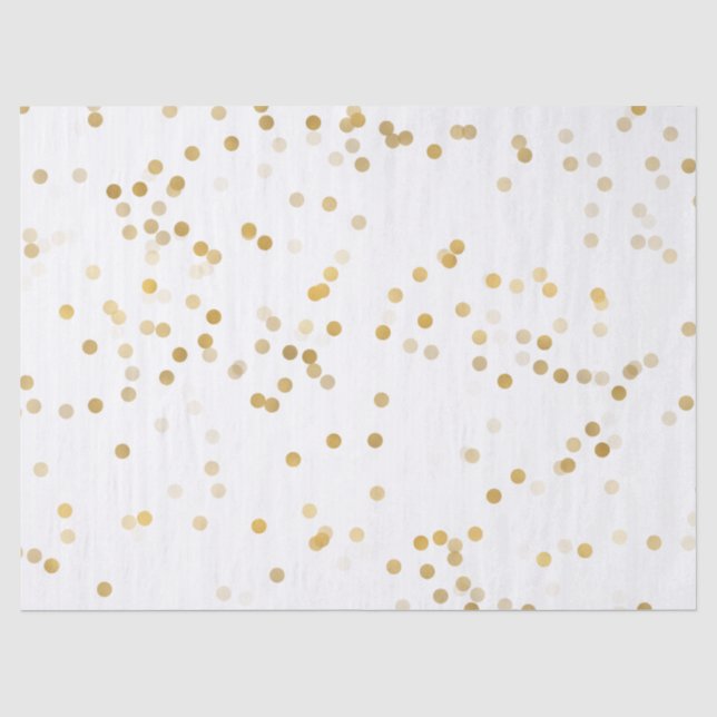 Gold Glam Confetti Tissue Paper (Front)