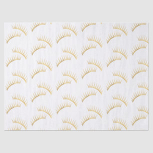 Gold Glam Eyelashes Tissue Paper