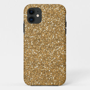 Gold Glam Faux Glitter iPhone 11 Case