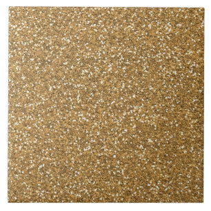 Gold Glam Faux Glitter Tile