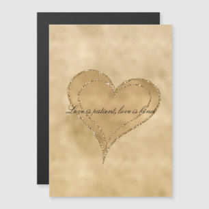  Gold Glam Glitter Heart     