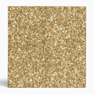 Gold Glam Glitzy Glitter Binder