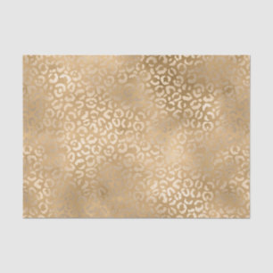 Gold Glam Leopard Print Tissue Paper