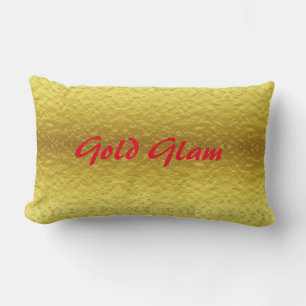 gold glam lumbar pillow