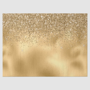 Gold Glam Sparkle Faux Glitter Tissue Paper