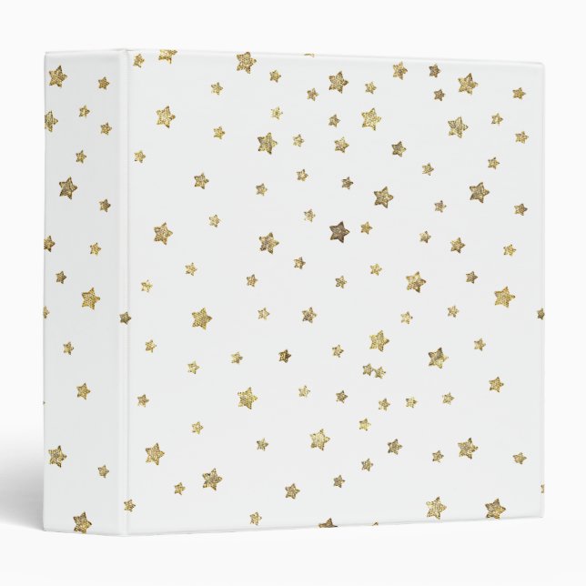 Gold Glam Stars Binder (Front/Spine)