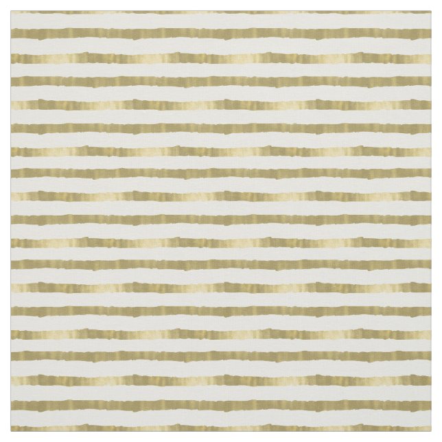 Gold Glam Stripes Fabric (Swatch)