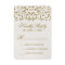 Gold Glamour Glitter Confetti Wedding RSVP Card