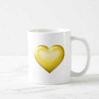 Gold Glass Heart