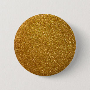 Gold glitter 2 inch round button