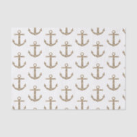 Gold Glitter Anchors Nautical Glam Elegant Modern
