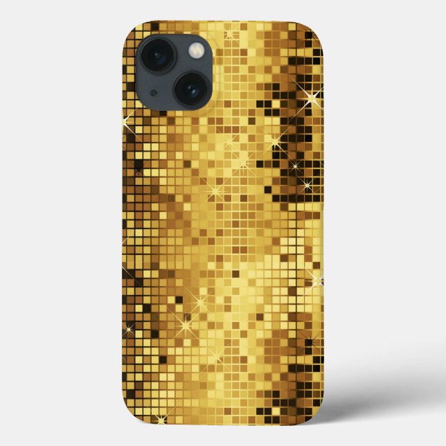 Gold Glitter And Sparkles Pattern Case-Mate iPhone Case (Back)