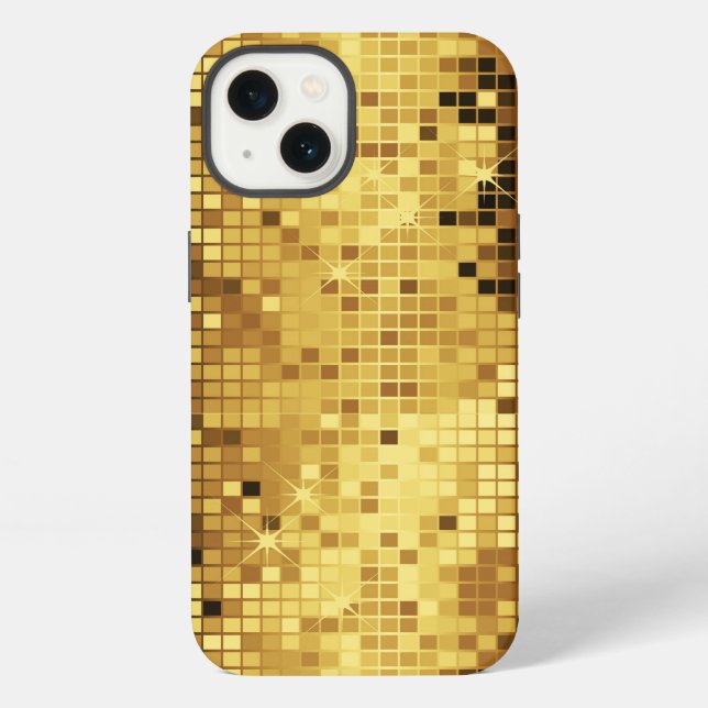 Gold Glitter And Sparkles Pattern iPhone Case (Back)