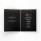 Gold Glitter Black confetti 60th birthday program