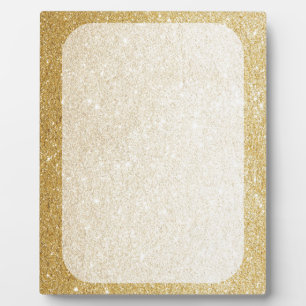 gold glitter blank template for customization plaque