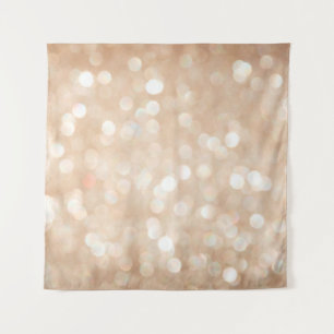 Gold glitter blurred background, christmas tapestry