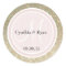 Gold Glitter & Blush Pink Wedding Monogram