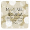 Gold Glitter Bokeh Personalized name and address