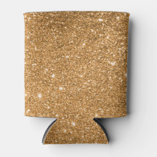 Gold Glitter Can Cooler