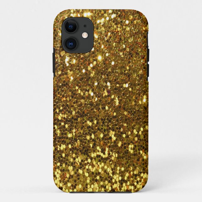 Gold Glitter Case-Mate iPhone Case (Back)