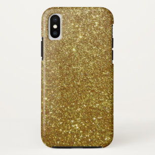 Gold Glitter iPhone XS Case