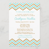 Gold glitter Chevron | Baby, Bridal or Birthday