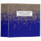 Gold Glitter Cobalt Blue Gradient Ombre Confetti