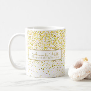 Gold Glitter Coffee Mug