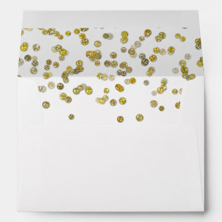 Gold Glitter Confetti Envelope