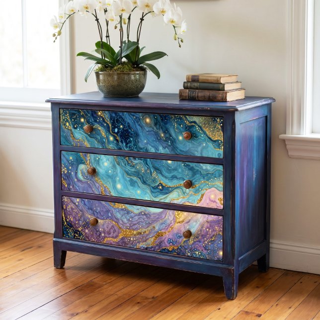 Gold Glitter Cosmic Fluid Agate Tissue Paper (Creator Uploaded)