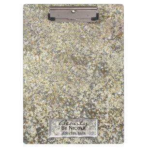 Gold Glitter Crackle Modern Chic Glam Sparkle Clipboard