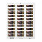 gold glitter disco return address stickers