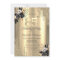 Gold Glitter Drips Black Roses 85th Birthday 