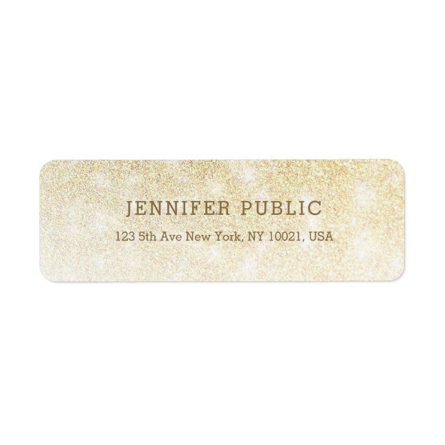 Gold Glitter Elegant Professional Modern Template (Front)