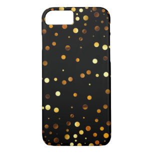 Gold Glitter Faux Foil Confetti Dots Case-Mate iPhone Case