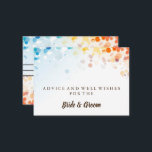 Gold Glitter Faux Foil Wedding Advice Card<br><div class="desc">This is Blank Elegant Gold Glitter Faux Foil Wedding Advice Card  Business Card. This card featuring is gold glitter. It is perfect as wedding place cards,  business cards and more. Click on the customize it button to personalize the design.</div>
