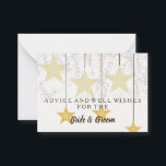 Gold Glitter Faux Foil Wedding Advice Card<br><div class="desc">This is Blank Elegant Gold Glitter Faux Foil Wedding Advice Card  Business Card. This card featuring is gold glitter. It is perfect as wedding place cards,  business cards and more. Click on the customize it button to personalize the design.</div>