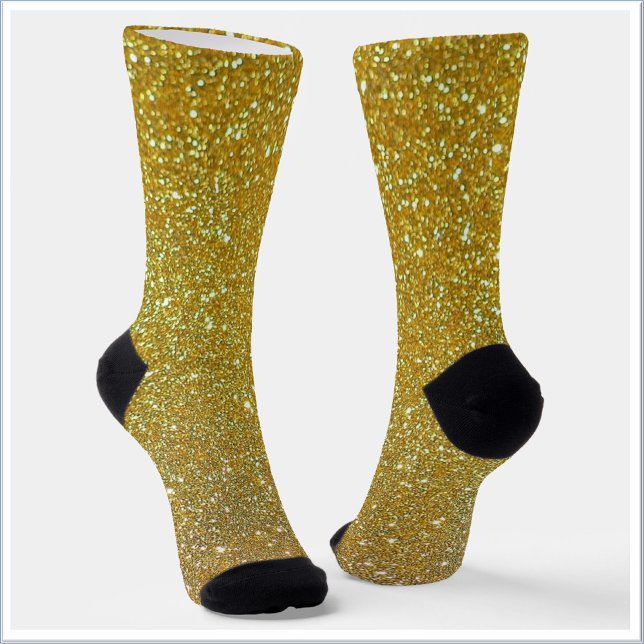 Gold Glitter Festive Socks (Creator Uploaded)