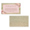 Gold Glitter Floral Wedding Details Insert Card