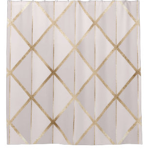 Gold glitter, geometric rhombus pattern.