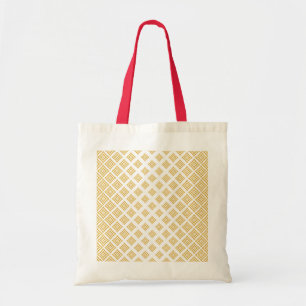 Gold Glitter Geometric Shapes White Background Tote Bag