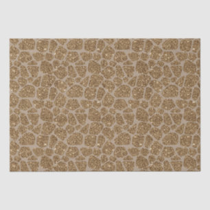 Gold Glitter Giraffe Print Tissue Paper