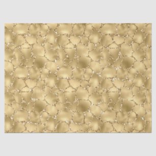 Gold Glitter Giraffe Print        Tissue Paper
