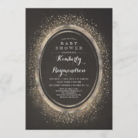 Gold Glitter Glam | Elegant Vintage Baby Shower