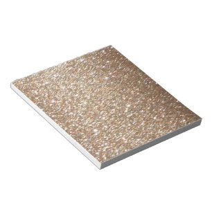 Gold Glitter Glamour Party Festive  Light Sparkles Notepad