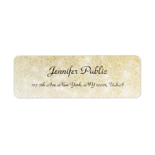 Gold Glitter Handwriting Script Elegant Template